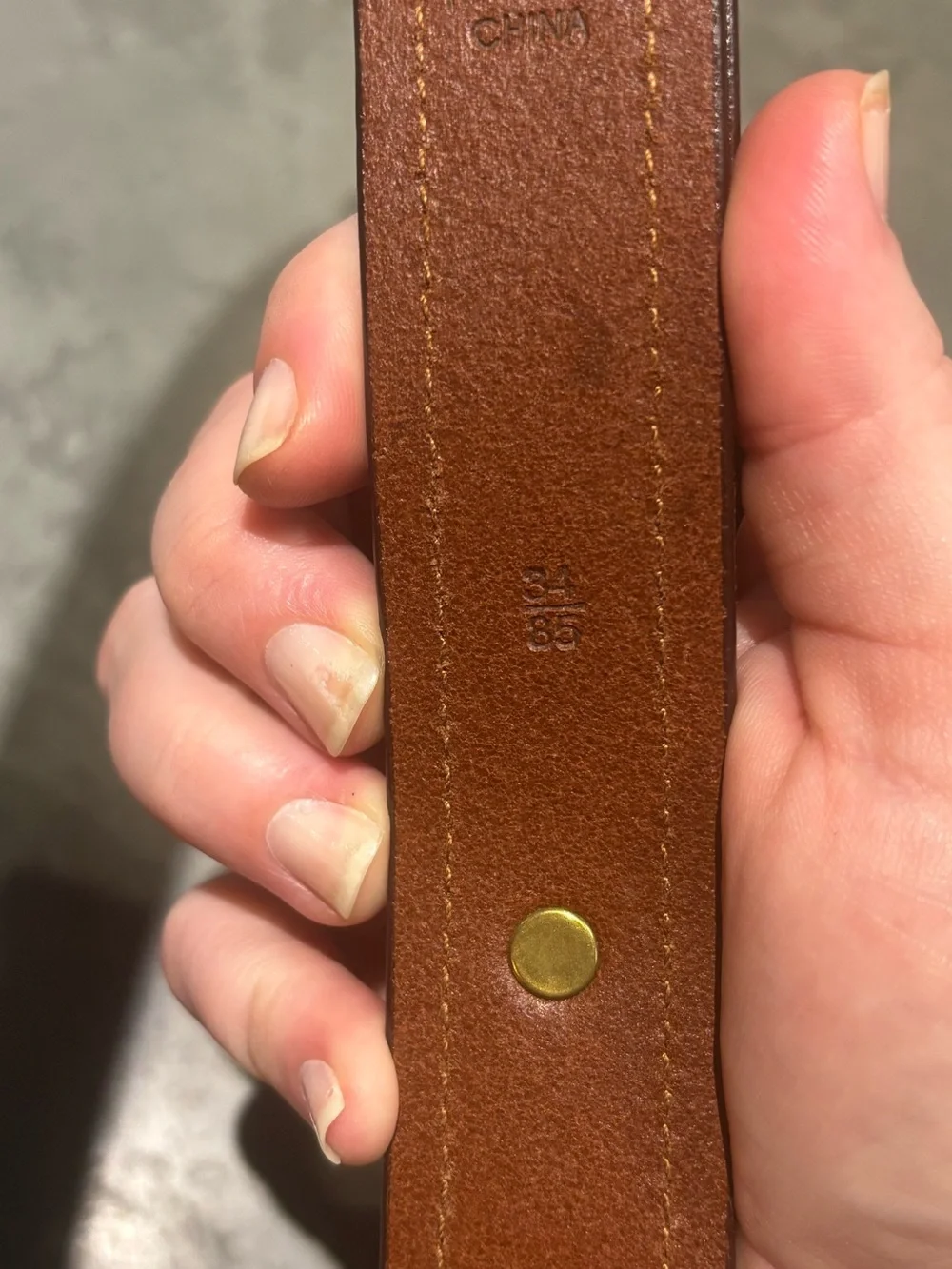 Vintage Polo Ralph Lauren Brown Leather Belt